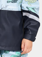 Waterman Unlined Rain Set Kids Ocean Multi Blue Didriksons