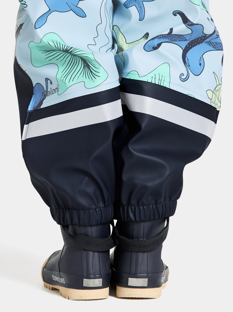 Waterman Unlined Rain Set Kids Ocean Multi Blue Didriksons