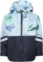 Waterman Unlined Rain Set Kids Ocean Multi Blue Didriksons