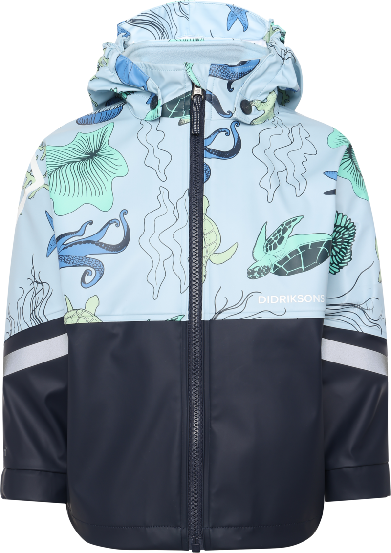 Waterman Unlined Rain Set Kids Ocean Multi Blue Didriksons