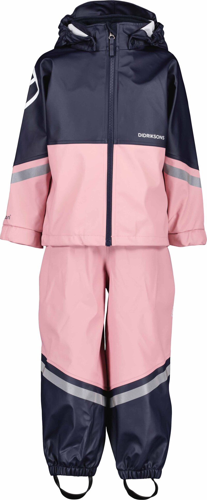 Waterman Unlined Rain Set Kids Soft Pink Didriksons