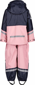 Waterman Unlined Rain Set Kids Soft Pink Didriksons