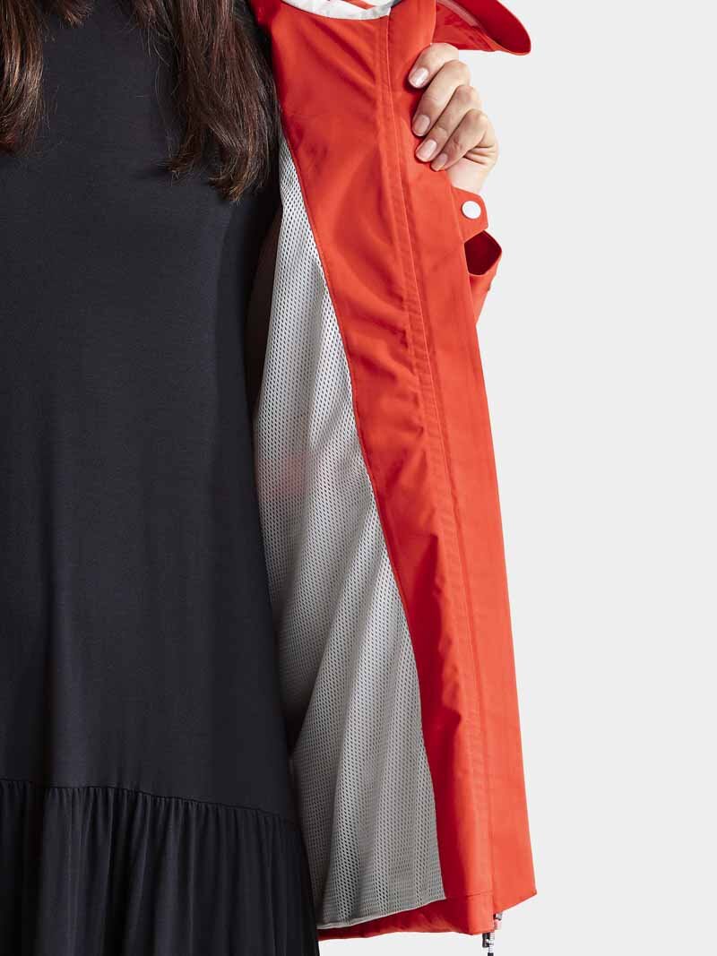 Didriksons Wida Shell Jacket Women Poppy Red - Didriksons