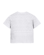 Dodo Kortärmad Cardigan Dam Brilliant White | Smilebutiken - Freequent
