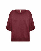Dollie 791 Pullover Dam Oxblood Red Melange | Smilebutiken - Soyaconcept