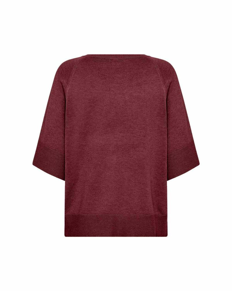 Dollie 791 Pullover Dam Oxblood Red Melange | Smilebutiken - Soyaconcept