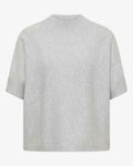 Dolman Kortärmad Stickad Tröja Dam Grå Light Grey Cecil | Smilebutiken - Cecil