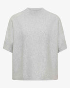 Dolman Kortärmad Stickad Tröja Dam Grå Light Grey Cecil | Smilebutiken - Cecil