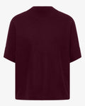 Dolman Kortärmad Stickad Tröja Dam Vinröd Red Wine Cecil | Smilebutiken - Cecil