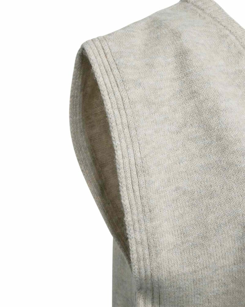 Dustin Knitted Vest Women Moonbeam Melange | Smilebutiken - Freequent