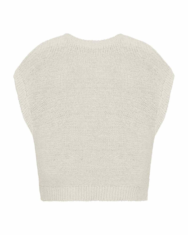 ES Tapper Knitted Vest Women Moonbeam | Smilebutiken - Freequent