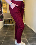 Edwina Ankelbyxa Dam Vinröd Bordo Chica London | Smilebutiken - Caramelle Fashion
