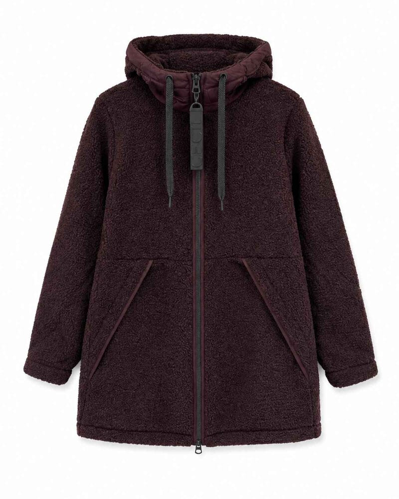 Elle Lång Pilejacka Dam Vinröd Berry Red Cecil | Smilebutiken - Cecil