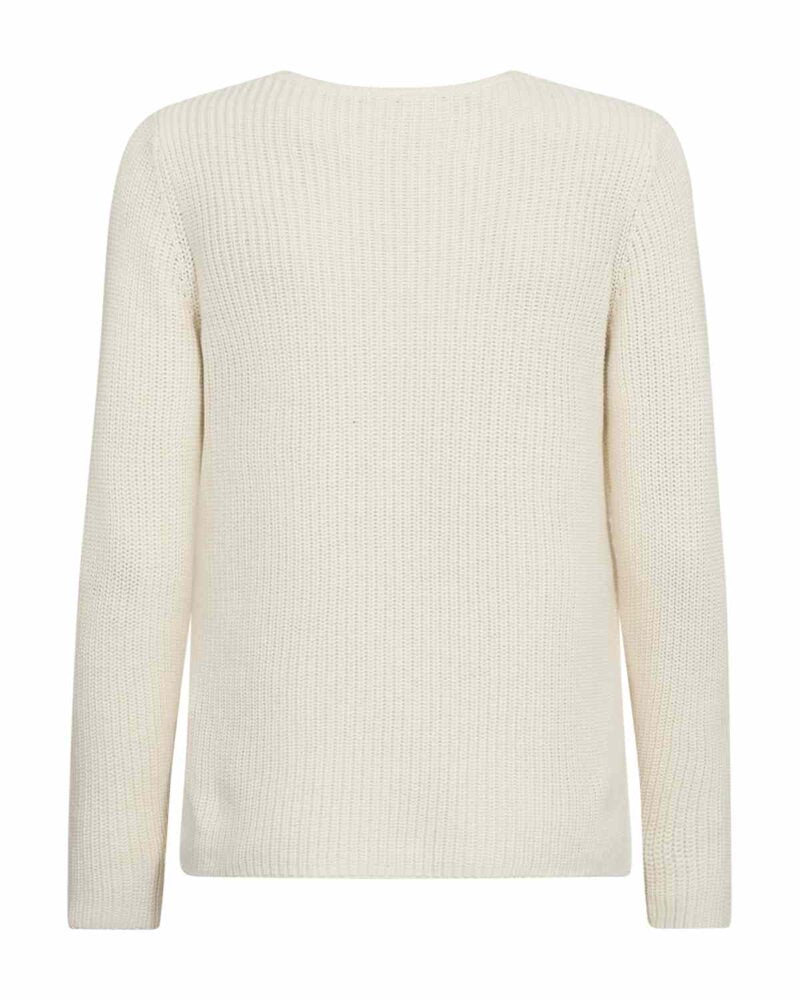 Ellis V-neck Sweater Women Off-white | Smilebutiken - Freequent