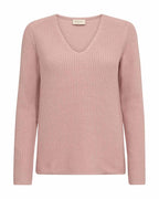 Ellis V-ringad Tröja Dam Pale Mauve | Smilebutiken - Freequent