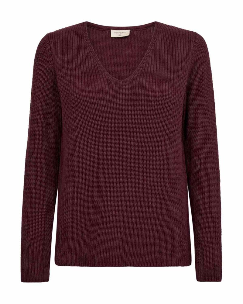 Ellis V-neck Sweater Women Port Royale | Smilebutiken - Freequent