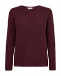 Ellis V-neck Sweater Women Port Royale | Smilebutiken - Freequent