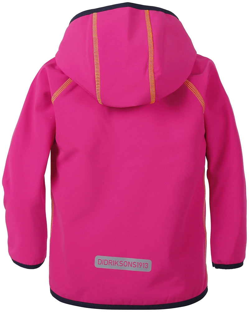 Elmån Softshell Jacket Kids Fuchsia Didriksons