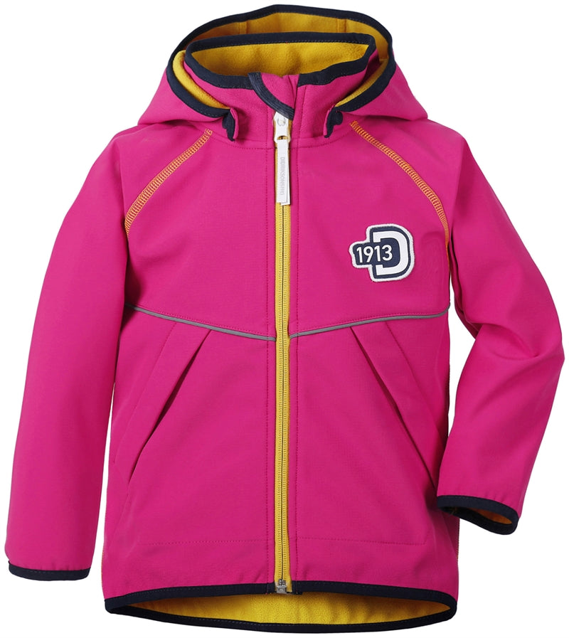 Elmån Softshell Jacket Kids Fuchsia Didriksons