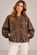 Elna Jacka Leopard Dam| Smilebutiken - Caramelle Fashion