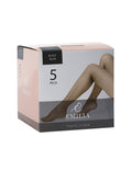 Emilia Tights 5-Pack Women Black Wiges