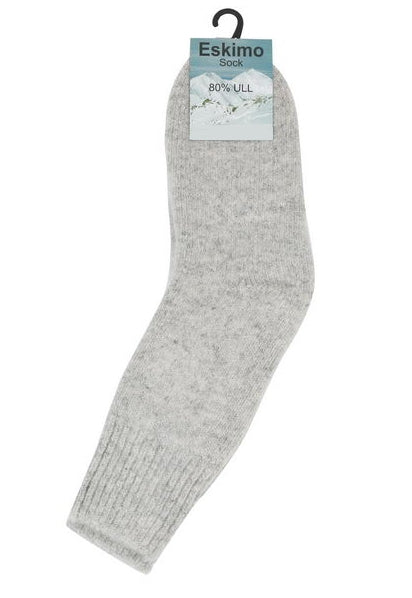 Eskimo Wool Sock Thick Gray