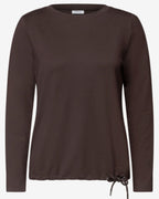 Esos Tröja med Dragsko Dam Brun Truffle Brown | Smilebutiken - Cecil
