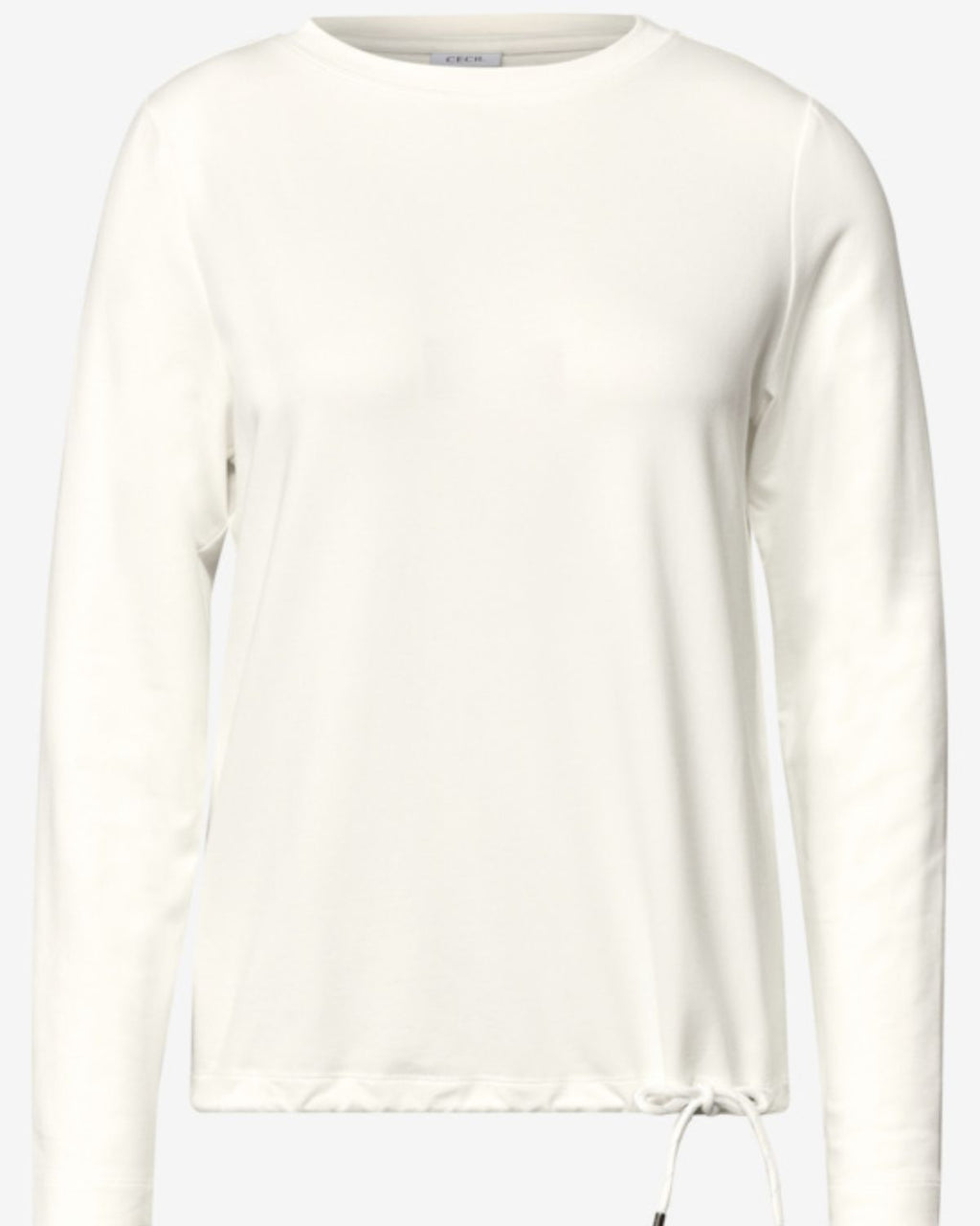 Esos Tröja med Dragsko Dam Vaniljvit Vanilla White | Smilebutiken - Cecil