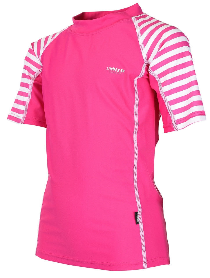 Evia Sun Protection T-shirt Kids Cerise Lindberg