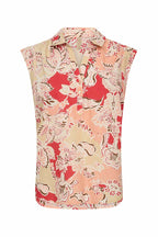 Faldine 1 Ärmlös Blus Dam Bittersweet Combi | Smilebutiken - Soyaconcept