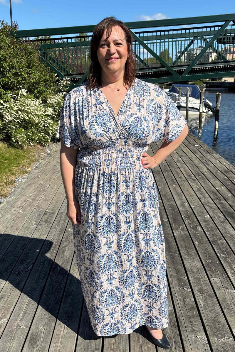 Fashion Bernadette Klänning Dam Blue CARAMELLE FASHION
