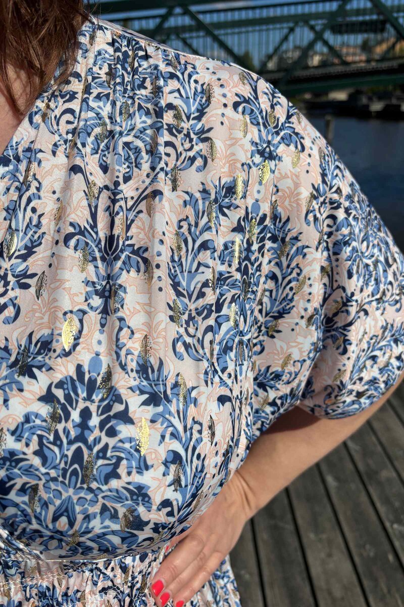 Fashion Bernadette Klänning Dam Blue CARAMELLE FASHION