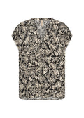 Faye 2 Kortärmad Blus Dam Black Combi | Smilebutiken - Soyaconcept