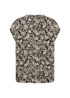 Faye 2 Kortärmad Blus Dam Black Combi | Smilebutiken - Soyaconcept