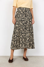 Faye 5 Midikjol Dam Black Combi | Smilebutiken - Soyaconcept