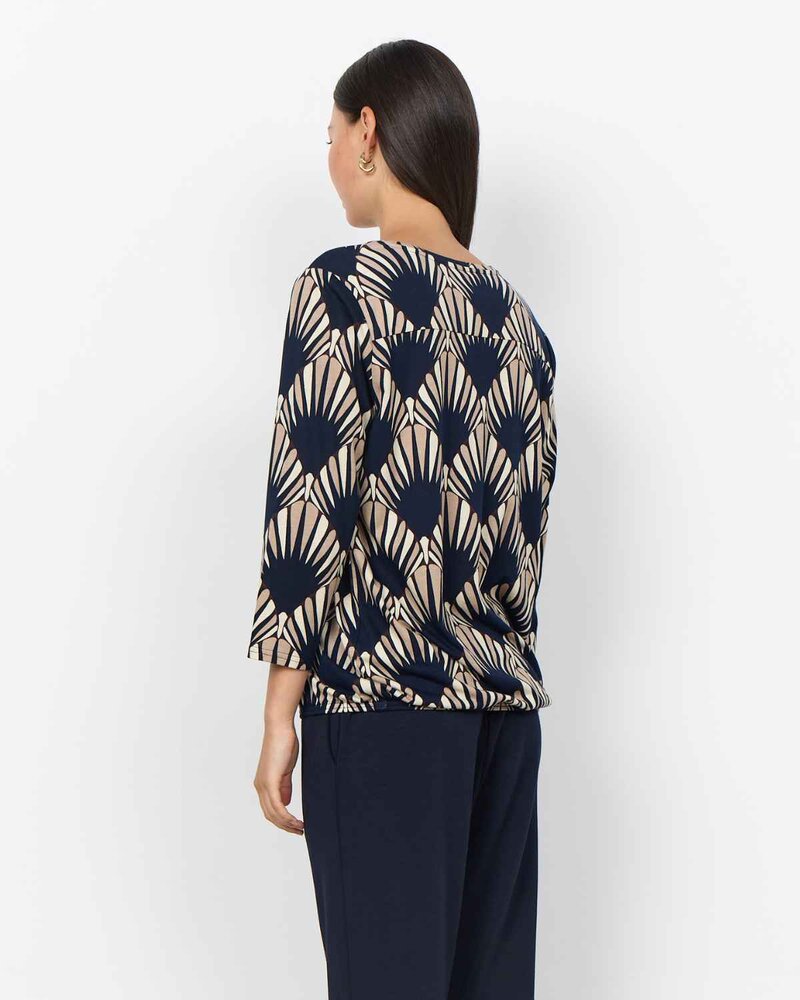 Felicity 555 Top Women Navy Combi | Smilebutiken - Soyaconcept