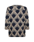 Felicity 555 Top Women Navy Combi | Smilebutiken - Soyaconcept