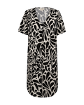 Floi Patterned Dress Women Moonbeam W Black | Smilebutiken - Freequent