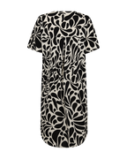 Floi Patterned Dress Women Moonbeam W Black | Smilebutiken - Freequent