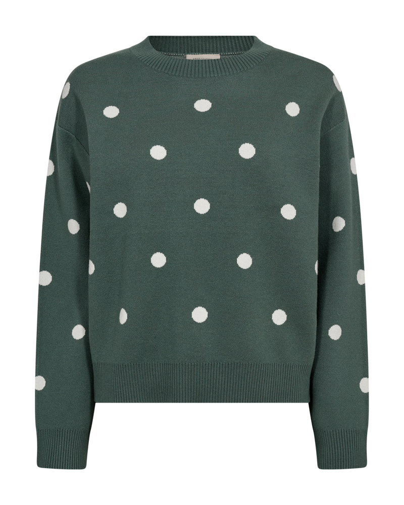 Flow Pullover Dam Dark Forest W Star Off-White | Smilebutiken - Freequent