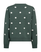Flow Pullover Dam Dark Forest W Star Off-White | Smilebutiken - Freequent