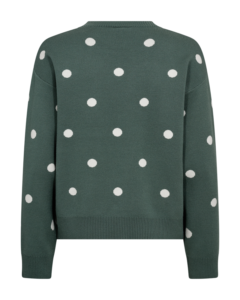 Flow Pullover Dam Dark Forest W Star Off-White | Smilebutiken - Freequent