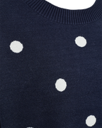Flow Pullover Women Navy Blazer W Star Off-White | Smilebutiken - Freequent