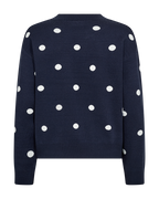 Flow Pullover Women Navy Blazer W Star Off-White | Smilebutiken - Freequent