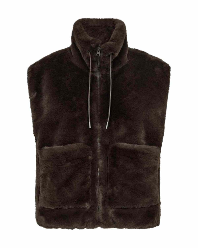 Fony Faux Fur Vest Women Mole | Smilebutiken - Freequent