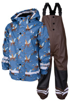 Forshem Ofodrat Regnset Barn Blue Brown - Lindberg