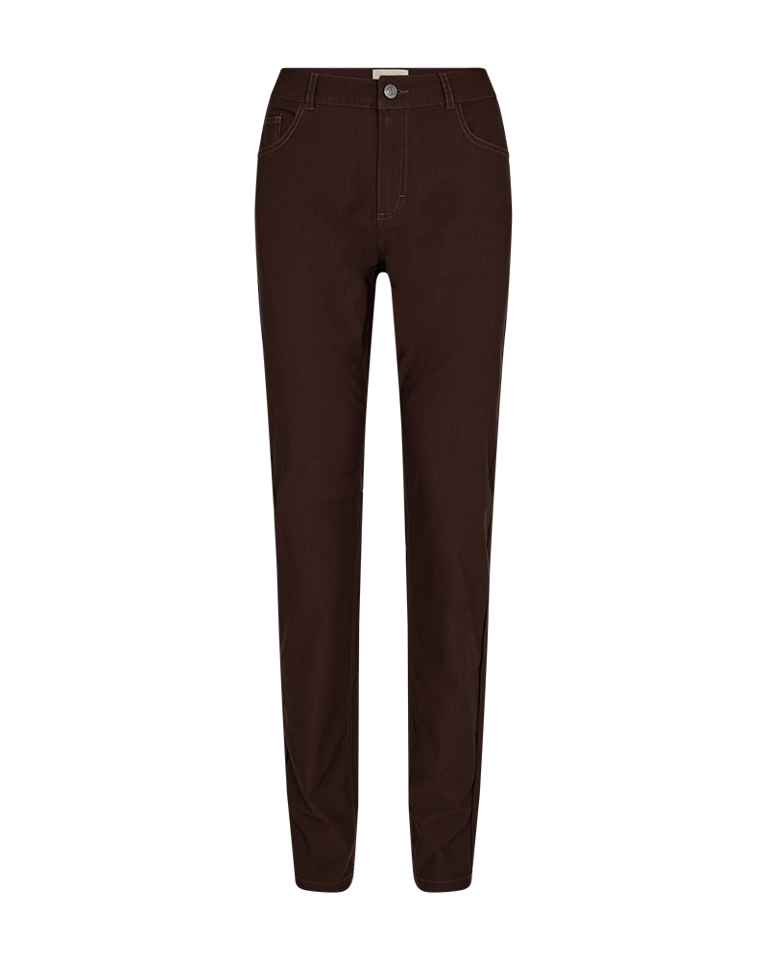 Adina Stretch Trousers Women Coffee Bean Freequent