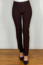 Adina Stretch Trousers Women Coffee Bean Freequent