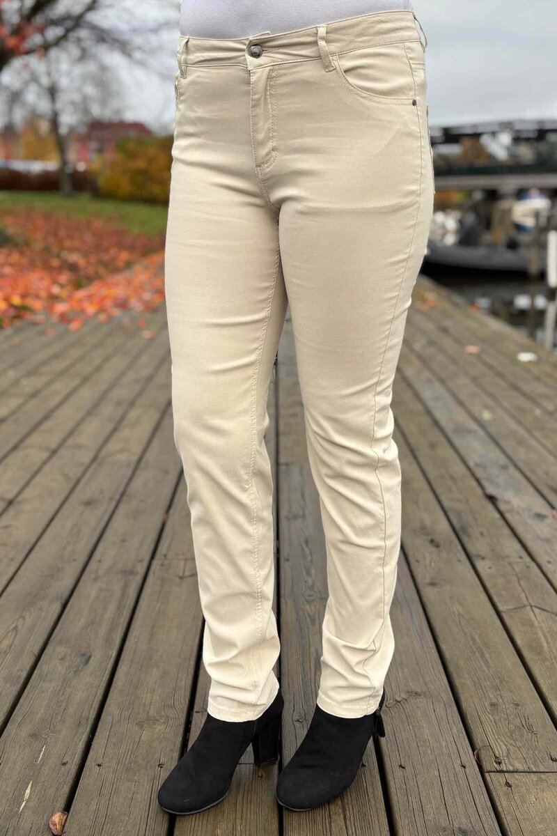 Adina Stretch Trousers Women Moonbeam Freequent