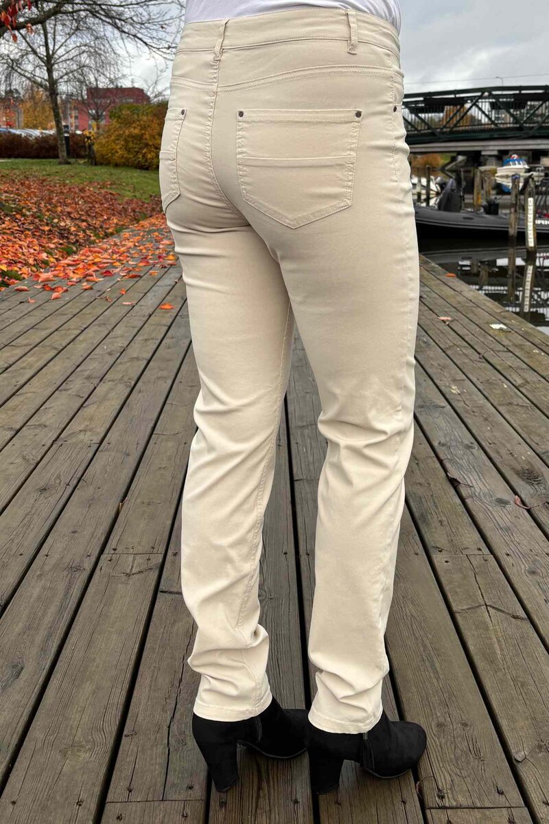 Adina Stretch Trousers Women Moonbeam Freequent